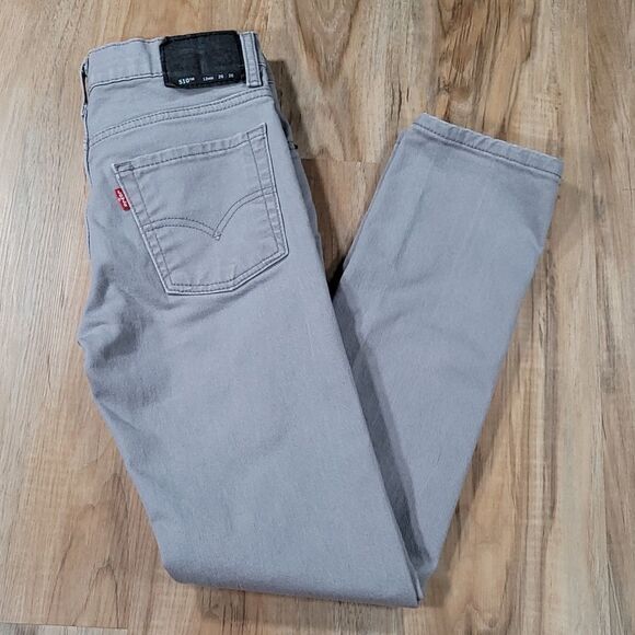 🔸️🔹️Levi's 510 Light Gray Big Skinny Jeans Youth Size 12